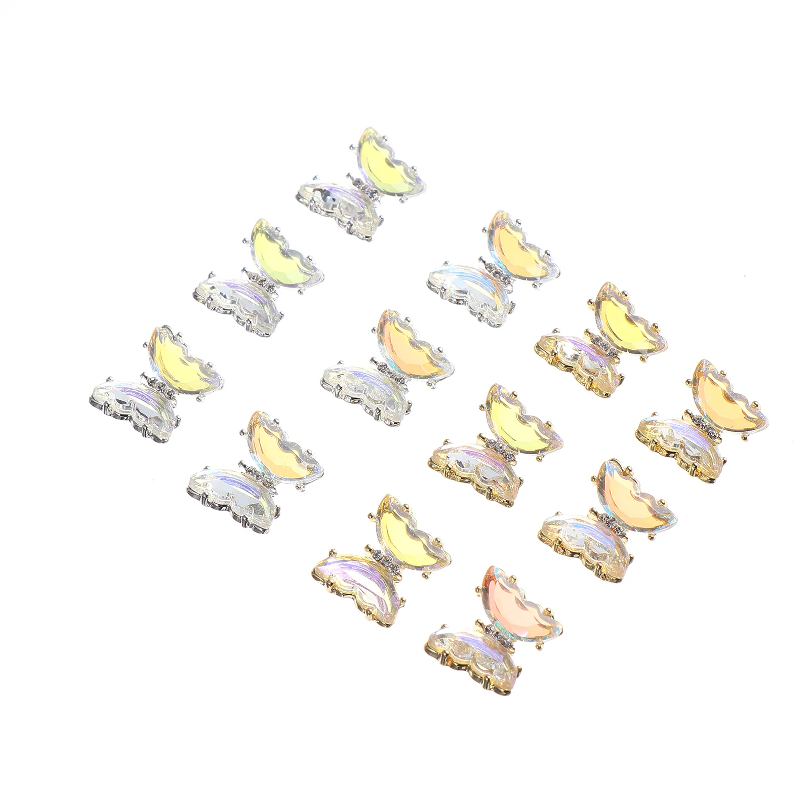 

Nail Nails Rhinestones Stickers Decals Sticker Diy Manicure Tips Acrylic Decal Butterflies Beautify Decorations 3D Crystals