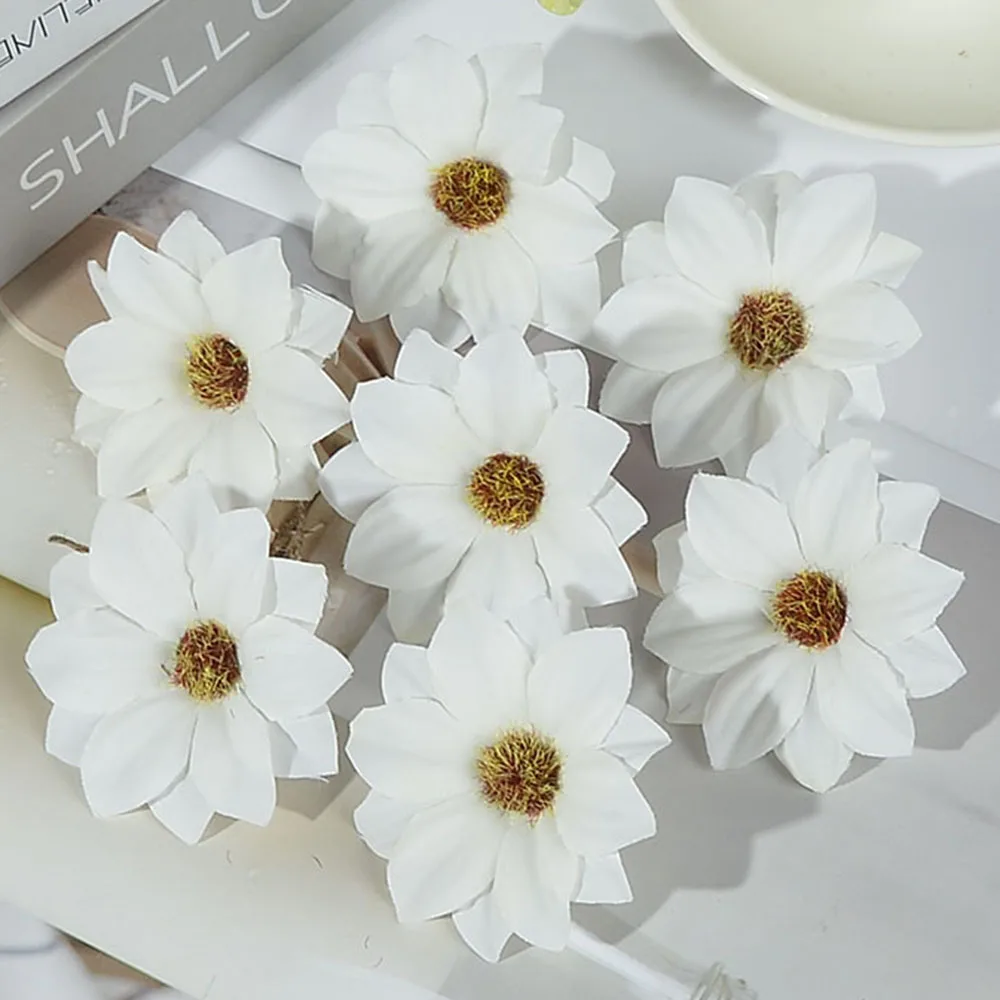 Искусственные цветы герберы 30 шт. 6 см украшение для домашней вечеринки