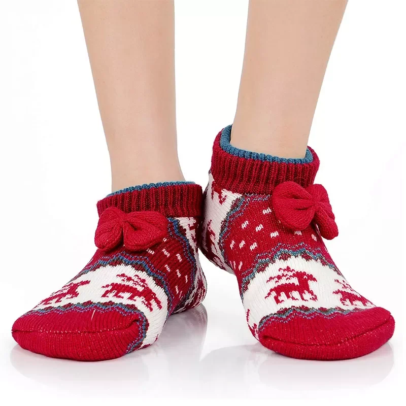 Socks Slippers Women Fur Plush Warm Knit Slippers Lightweight Soft Comfortable Winter Floor Slippers Women Indoor Slippers