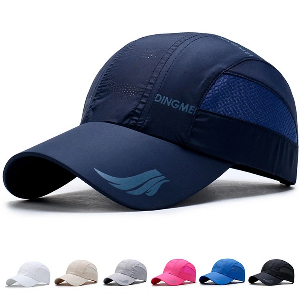 

Spring And Summer Sports Baseball Caps Solid Color Hats Quick Dry Painting Design Outdoor Tennis Fashion Sun Protection BQ0430