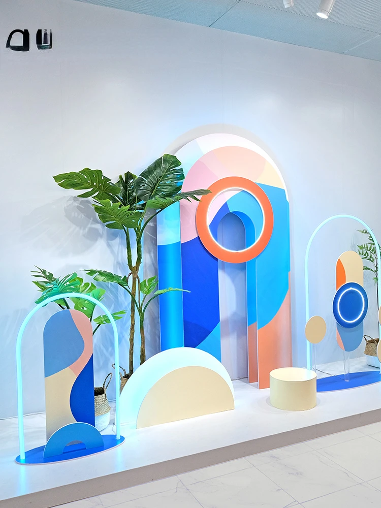 Оригинальный синий фон OM для оформления окон