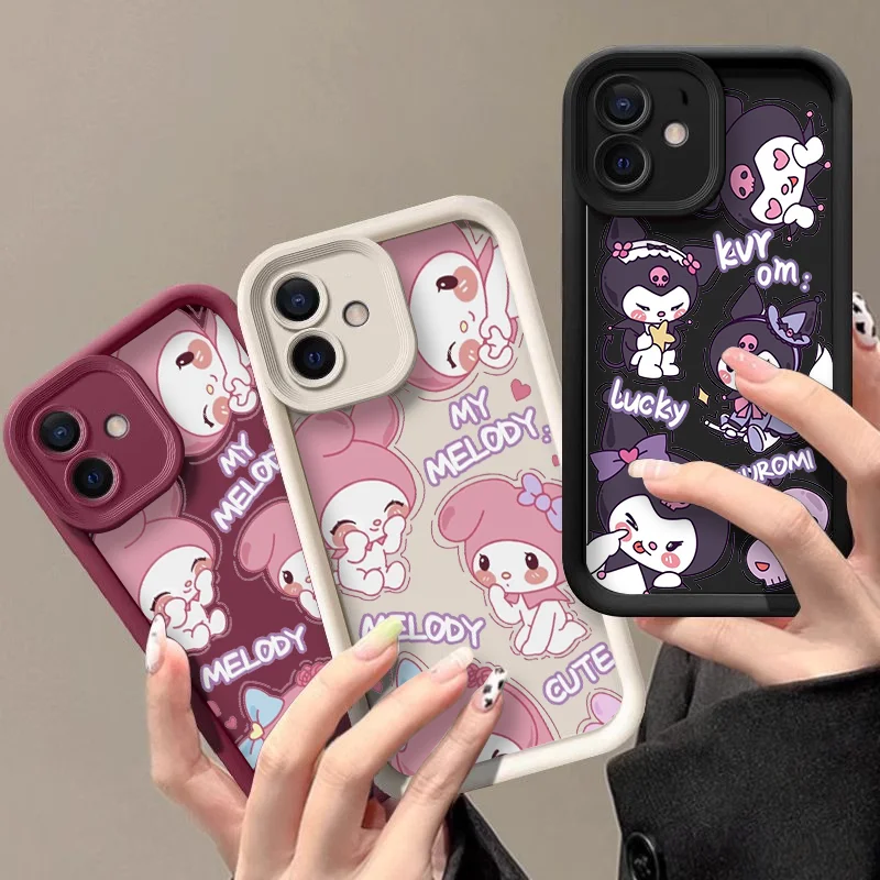 Cartoon Sanrio Kuromi My Melody Phone Case for OnePlus 10R 11 Nord 2 3 CE2 CE3 CE4 Lite 5G ACE2 ACE3 4G Soft Silicon TPU Covers