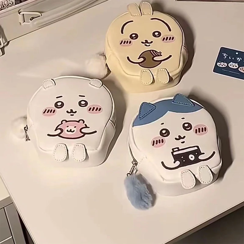 Ins Новый мультяшный аниме Chiikawa кошелек сумка Jiyi Xiaohachi Kawaii школьная монетница