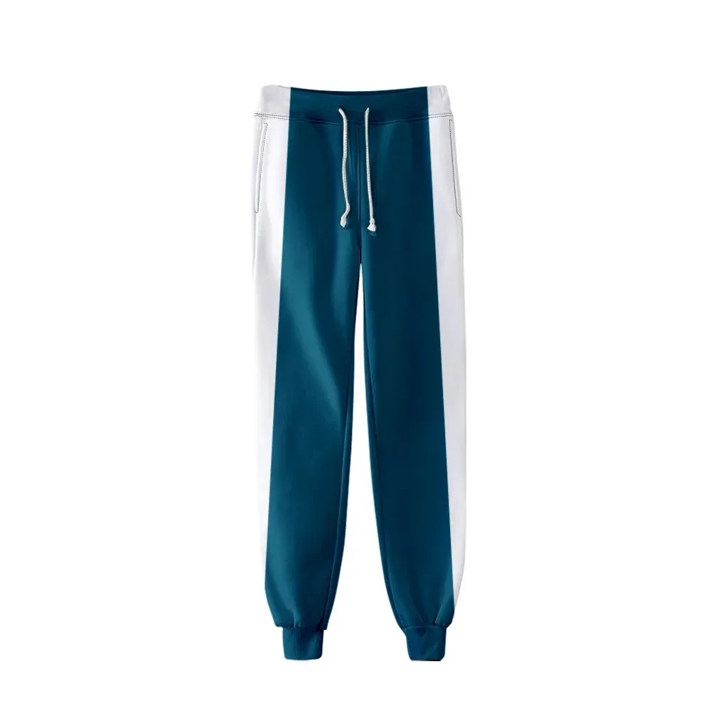 Южнокорейский фильм костюм игрока кальмара спортивная одежда синяя куртка брюки