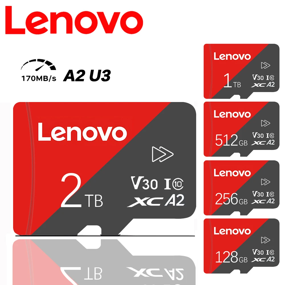 Карта памяти Lenovo 2 ТБ 1 128 ГБ Micro TF/SD-карта класса 10 высокоскоростная карта