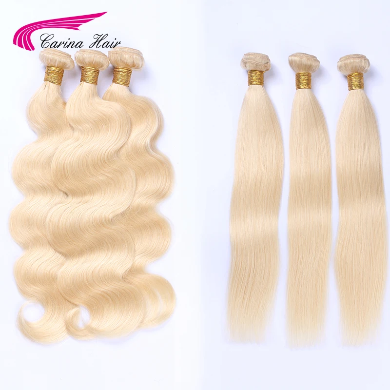 Human Hair Body Wave Human Hair Bundles 3 pcs/lot Brazilian Hair Weave Bundles 613 Blonde Remy Hair Extension For Women