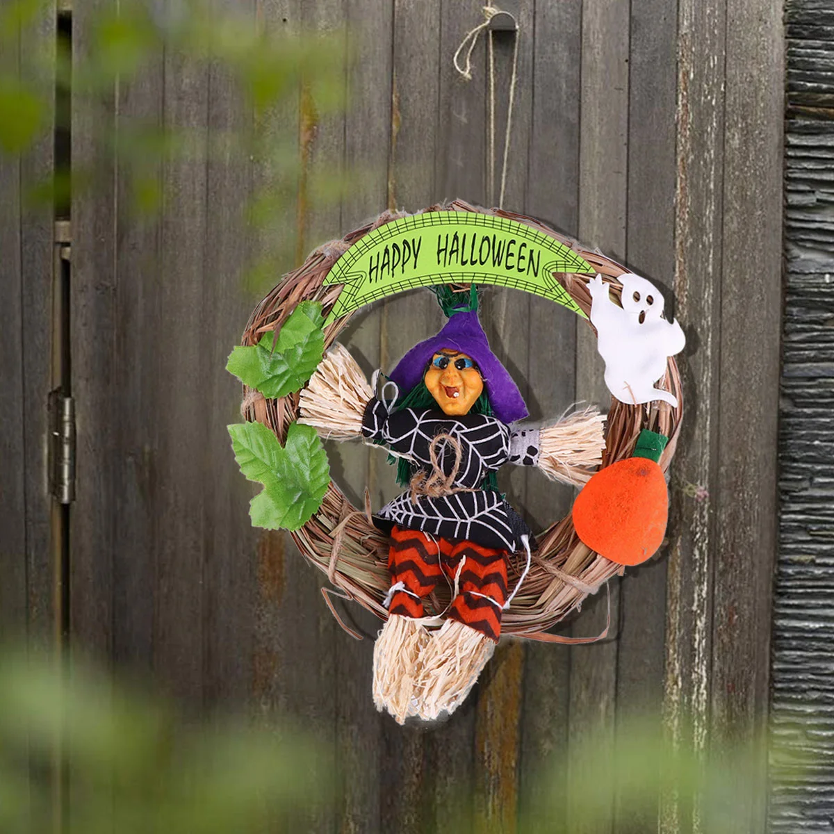 

2pcs Wall Animated Scarecrow Hanging Witch Decoration Scarecrow Lawn Decoration