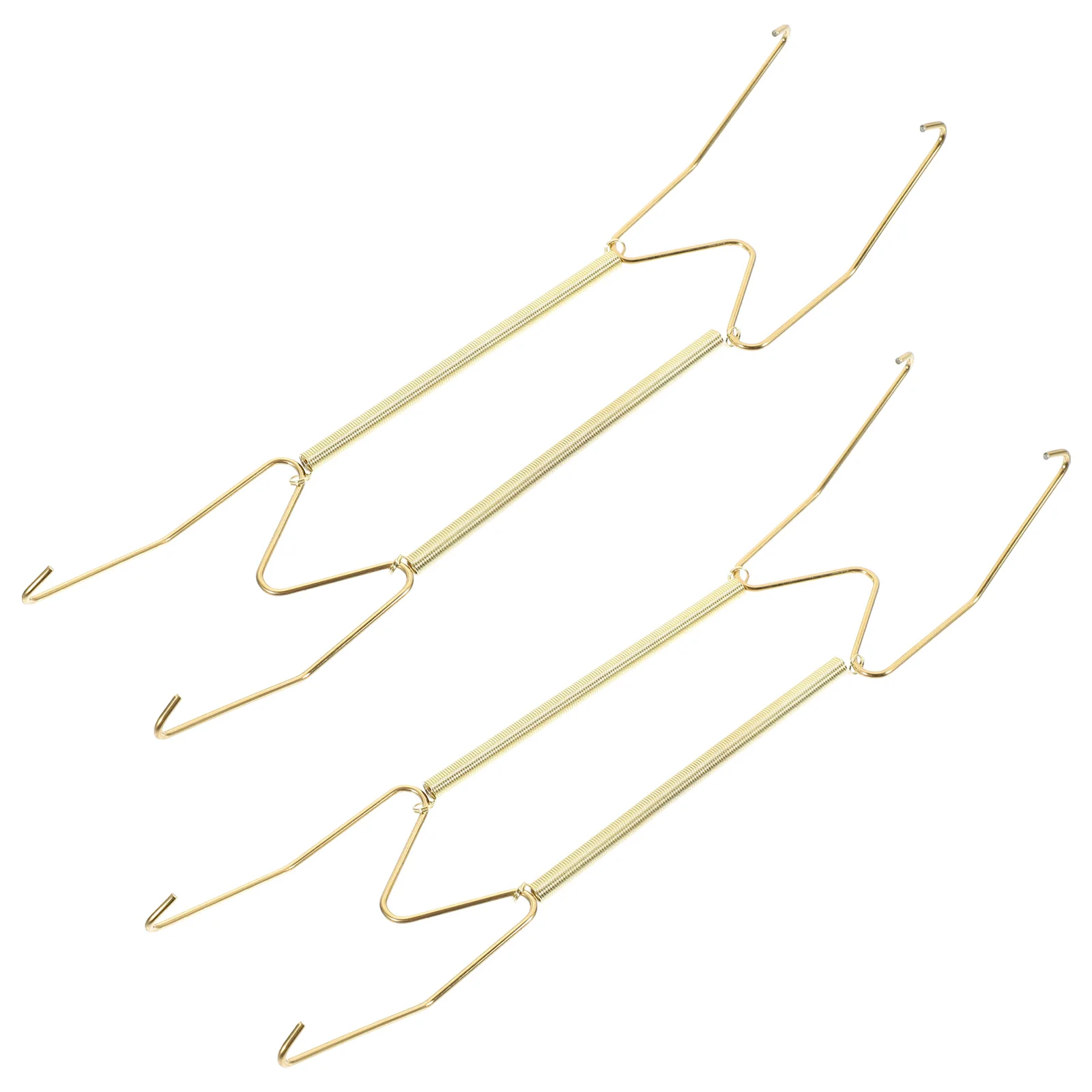 

2 Pcs Kitchen Supplies Plate Hangers The Wall 8 Inch Large Heavy Duty Clothes Rack Holders Decorative 10 Spring Hook