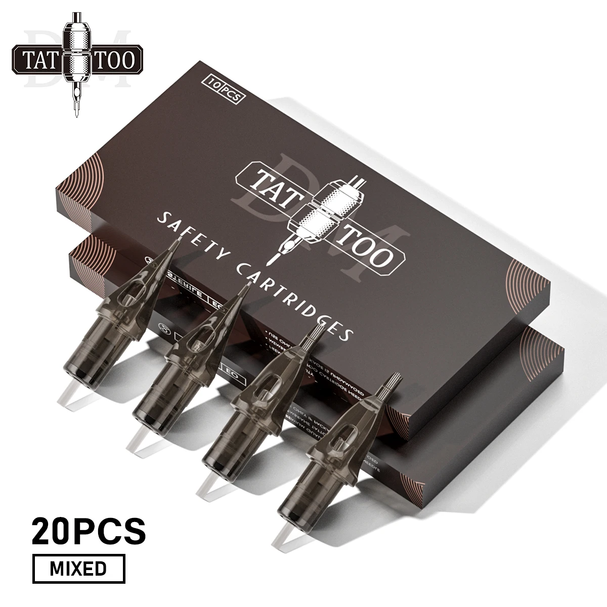 

Mixed 20Pcs Tattoo Needles Disposable Sterilized Safety Cartridge Tattoo Needle for Cartridge Machines Grips