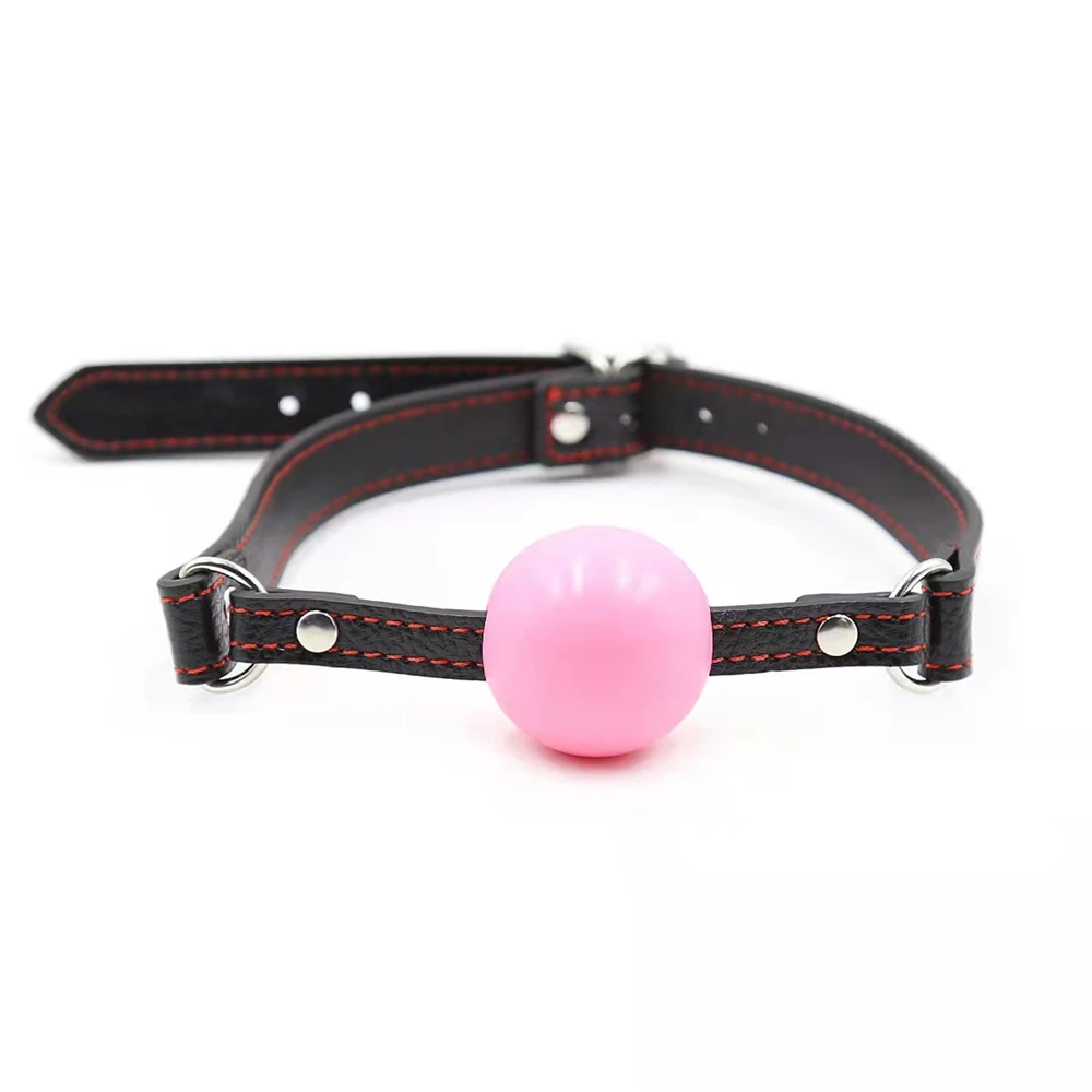 

Sexy Ball Gag Slave Harness Bondage Mouth Restraints Toy Pink For Women or Gay