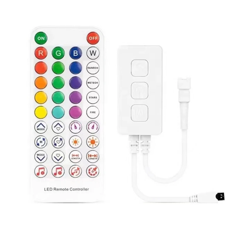 

2X RGB умный музыкальный Bluetooth смарт-контроллер SP611E для WS2812B SK6812 WS2811 адресная Светодиодная лента RGB