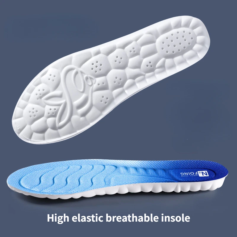 

Sports Insoles Unisex PU Shock Absorption Sole Deodorant Arch Support Insole Antibacterial Feet Care Sole Orthopedic Shoes Pad