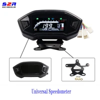 motorcycle digital speedometer digital tachometer dashboard instrument panel meter lcd display 10000 rpm cylinder1 2 4 universal