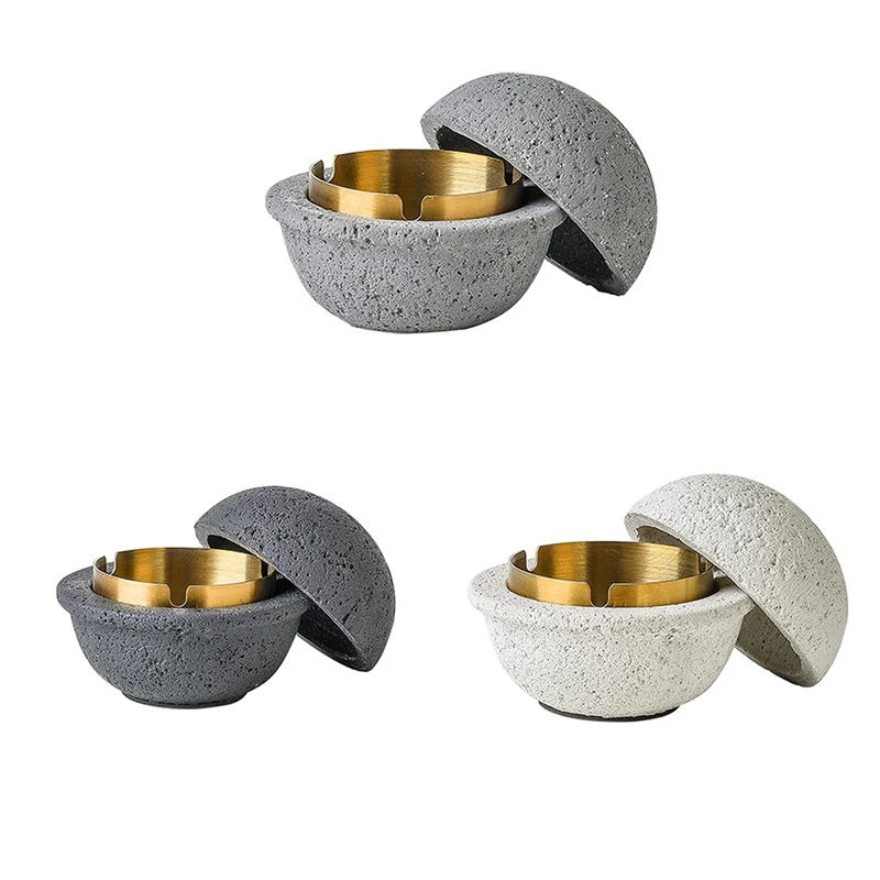 

Creative Ashtray Ins Wind Home Living Room With Lid Anti-Smoke Hotel Model Room Decoration