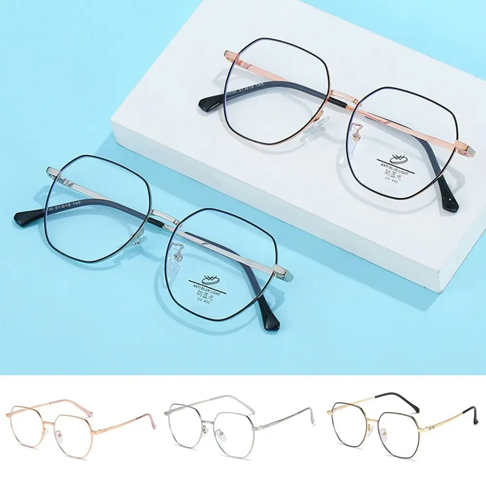 

Women Durable Portable Eye Protection Ultra Light Frame Anti-Blue Light Glasses Computer Goggles Oversized Eyeglasses