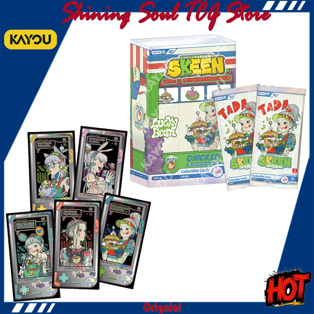 Фото Оригинальные коллекционные карточки KAYOU SKEEN ZEENCHIN Artist Series LuckyBoo в эксклюзивной подарочной коробке, бустер-паки, игрушки №1