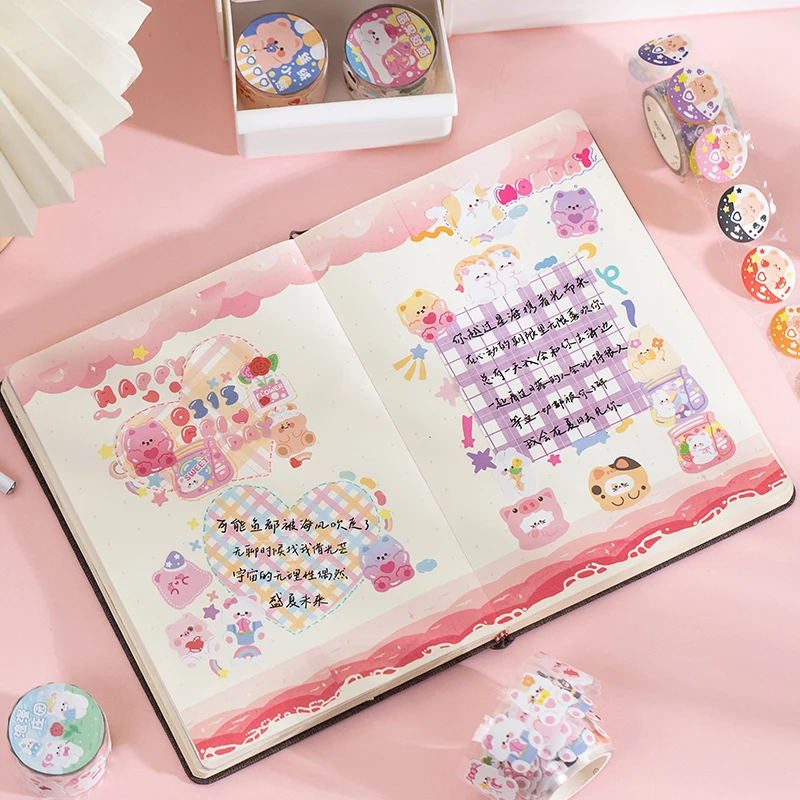 1 предмет Kawaii лента c животными и изображениями героев из мультфильмов (кролик
