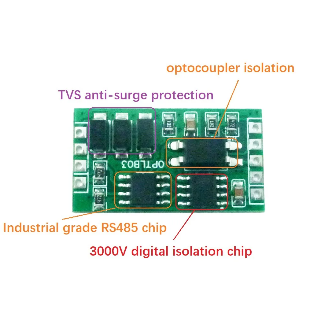 Фото UART TTL к RS485, изолированная защита от перенапряжения промышленного класса для Arduino MEGA Raspberry Pi 4 NODEMCU ESP8266 №2