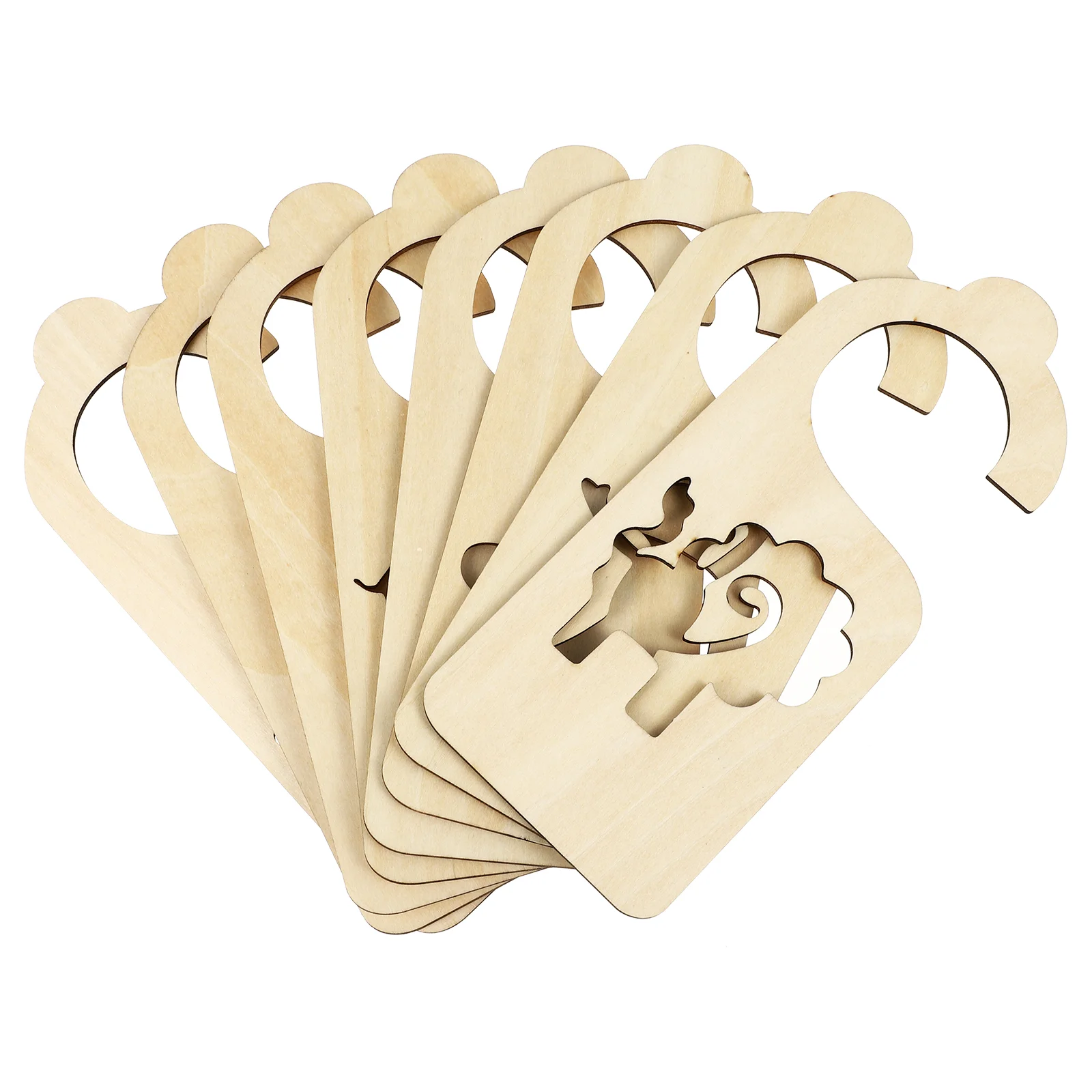 

8pcs Wooden Closet Dividers Baby Clothes Organizers Animal Closet Size Dividers