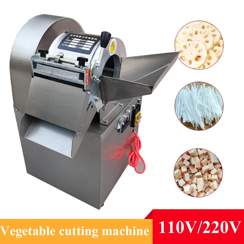

Commercial Vegetable Cutting Machine Electric Slicer Shredder Cabbage Green Onionn Potato Dicing Machine Onion Cutter Machine