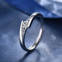 eternal vow s925 sterling silver diamond couple ring for women men personality simple engagement proposal marriage ring 2022 new