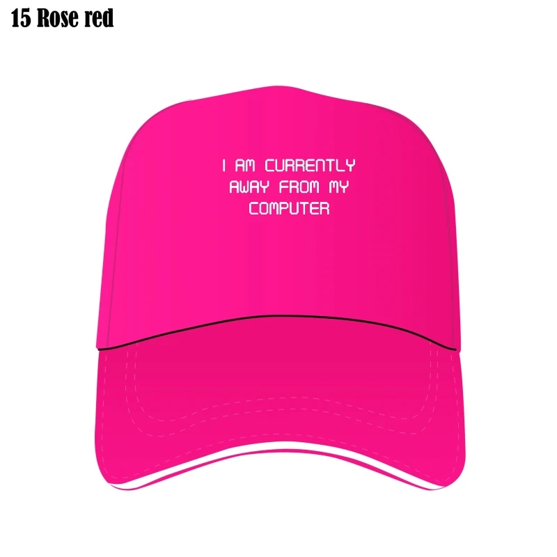 

Funny I Am Currently Away From My Computer Hat Graphic Cotton Adjustable Mesh Oversunscreend Tech Slogan Bill Hats