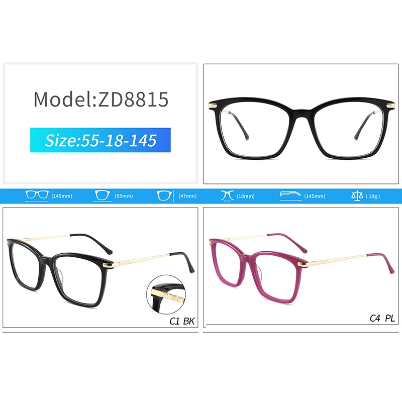 Ceofy ацетатная Женская оправа для очков винтажная Большая ширина 145 мм квадратная