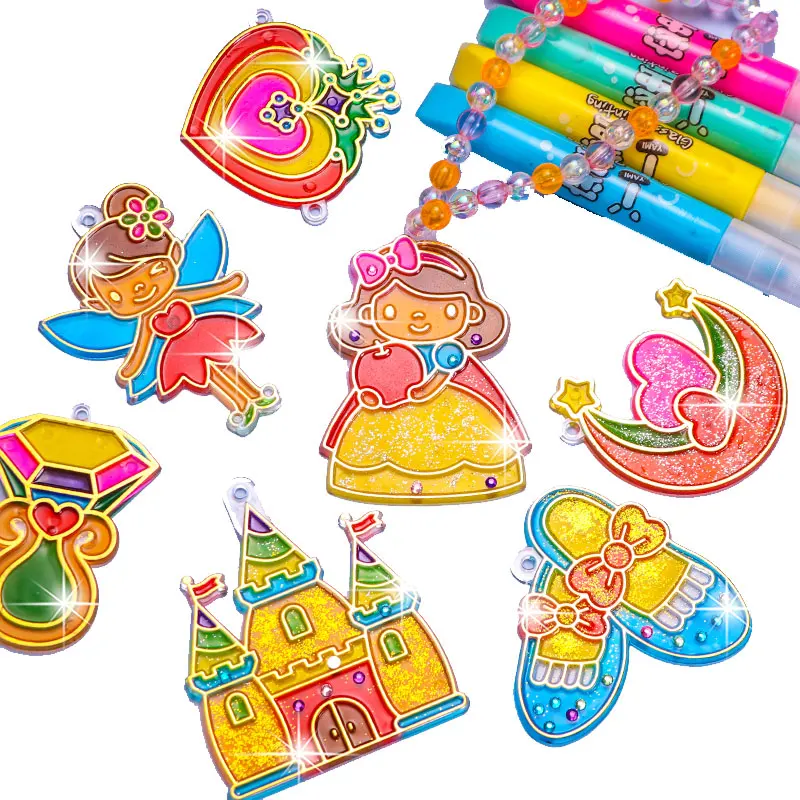 

6Pcs Children Creative DIY Sand Painting Montessori Learning Educational Drawing Toys Kids Art Doodle Pad Crafts Games Gift