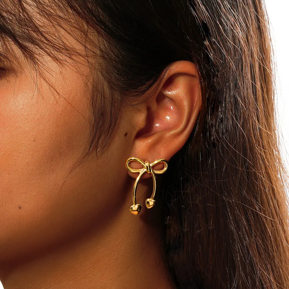 Joolim ювелирные изделия высокого качества PVD оптом не выцветают модные милые банты