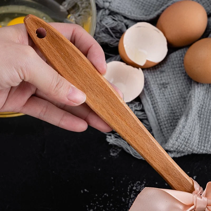 Cream Spatula Christmas Wooden Handle Non-Stick Kitchen Fondant Cake Silicone Cooking Scraper Baking Tools Espatula |