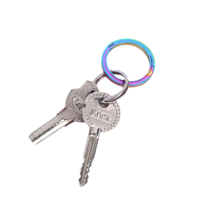 

CNC Titanium Alloy Key Ring Keychain Keychain Ring Quick Hanging Buckle TC4 Outdoor Tools