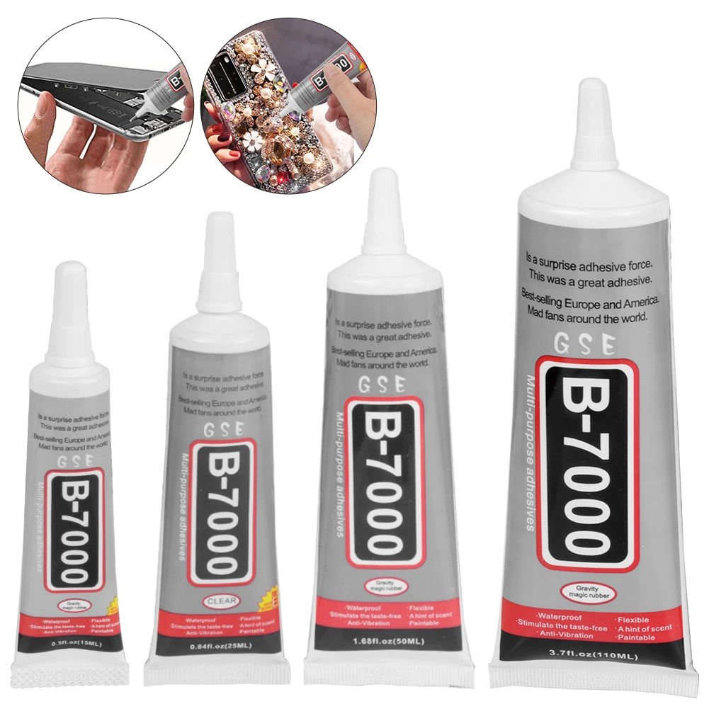 

2/5pcs 15ml 25ml 50ml 110ml Adhesive Universal Glass Phone Frame Multi-Purpose B7000 Glue LCD Touch Screen Strong Super Repair