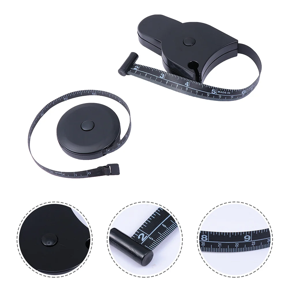 

2 Pcs Body Size Simple Handheld Waist Round Measuring Tapes for Waist Measuring Body Size