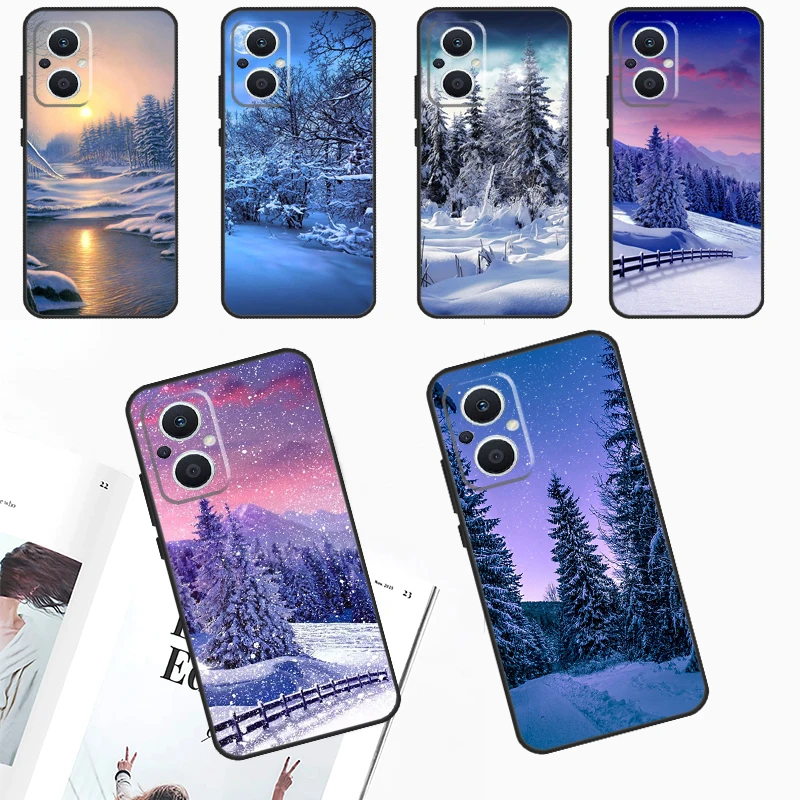 Зимний чехол для OPPO Reno 10 Pro 4Z 5Z 8T 4 5 6 7 8 Lite Find X6 X3 X2 Neo X5