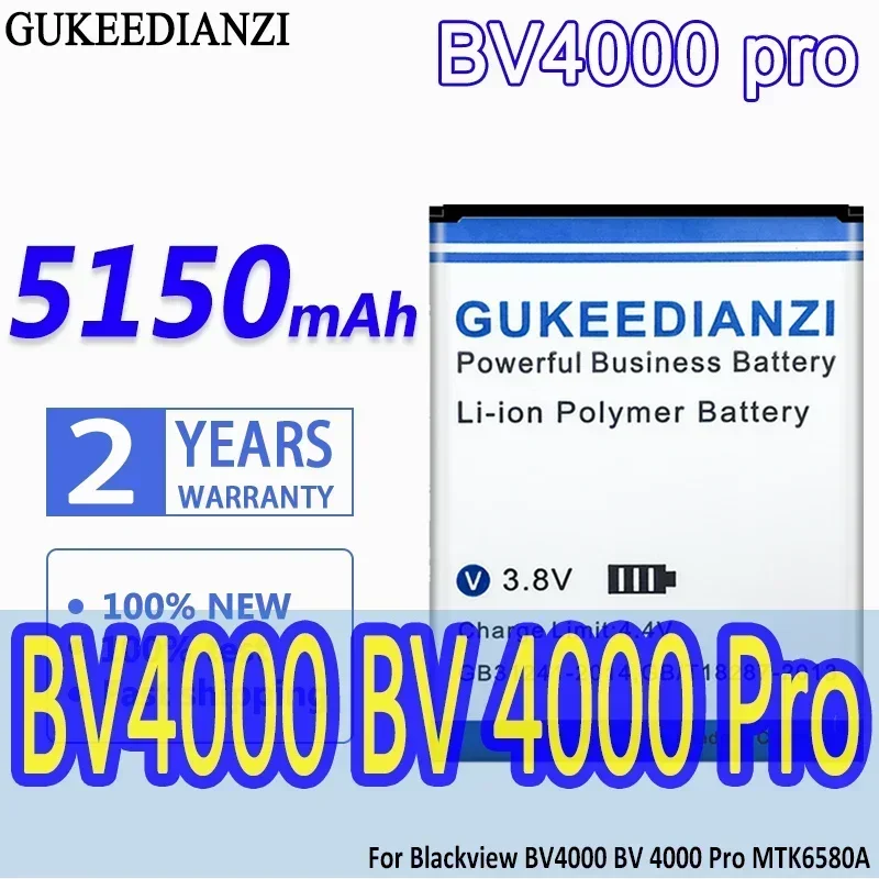 Аккумулятор GUKEEDIANZI большой емкости 5150 мАч для Blackview BV4000 Pro MTK6580A аккумуляторы