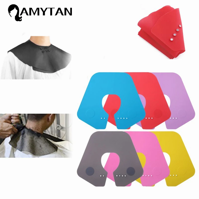 

Hair Dye Cutting Perming Collar Silicone Neck Shawl Wrap Waterproof Neck Cape Cover Barber Hairdressing Hair Coloring Accessorie
