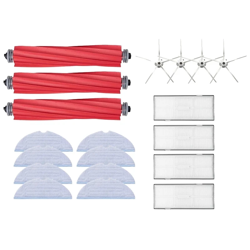 

HEPA Filter Main Side Brush Mops Cloths For Roborock S7 S70 S7max S7 Maxv T7S Plus Kit Vacuum Cleaner Parts Accessories
