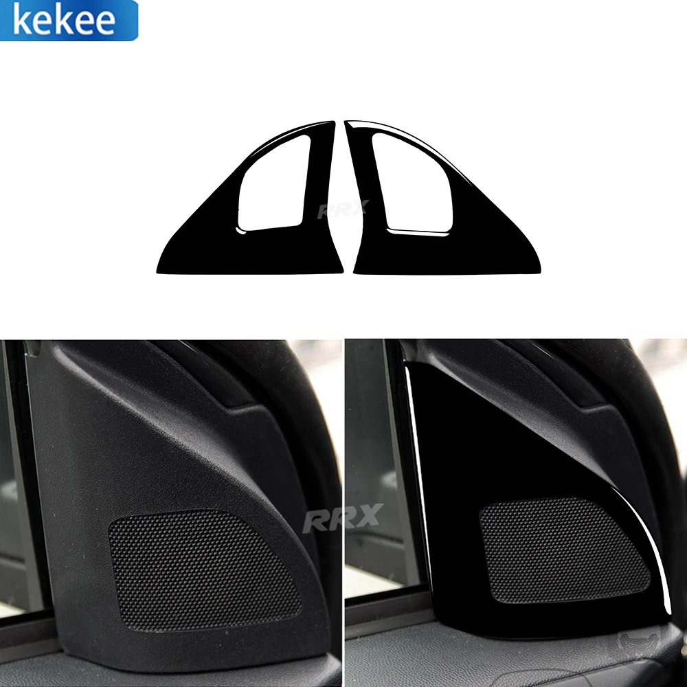 

Для Mitsubishi Lancer EVO GTS 2008-2015 пианино черные аксессуары для украшения автомобиля интерьер боковой клаксон панель отделка наклейка