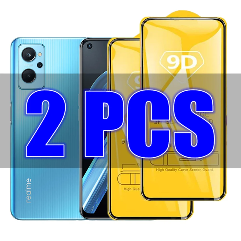 

2pc/lot 9D Tempered Glass For Realme 9i Screen Protector For Realme 9i 9 Pro Plus 8 8i C11 C21 C21Y C31 GT 2 Neo 2 Narzo 50A 30A