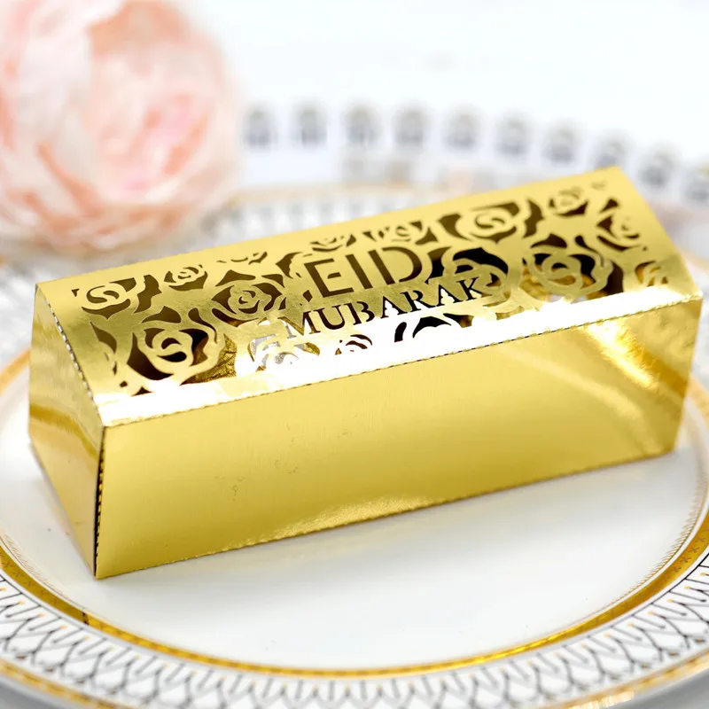 

5pcs Eid Mubarak Gift Box Ramadan Kareem Candy Dragee Boxes Muslim Islamic Festival Decor 2023 DIY Party Supplies Eid Al-fitr