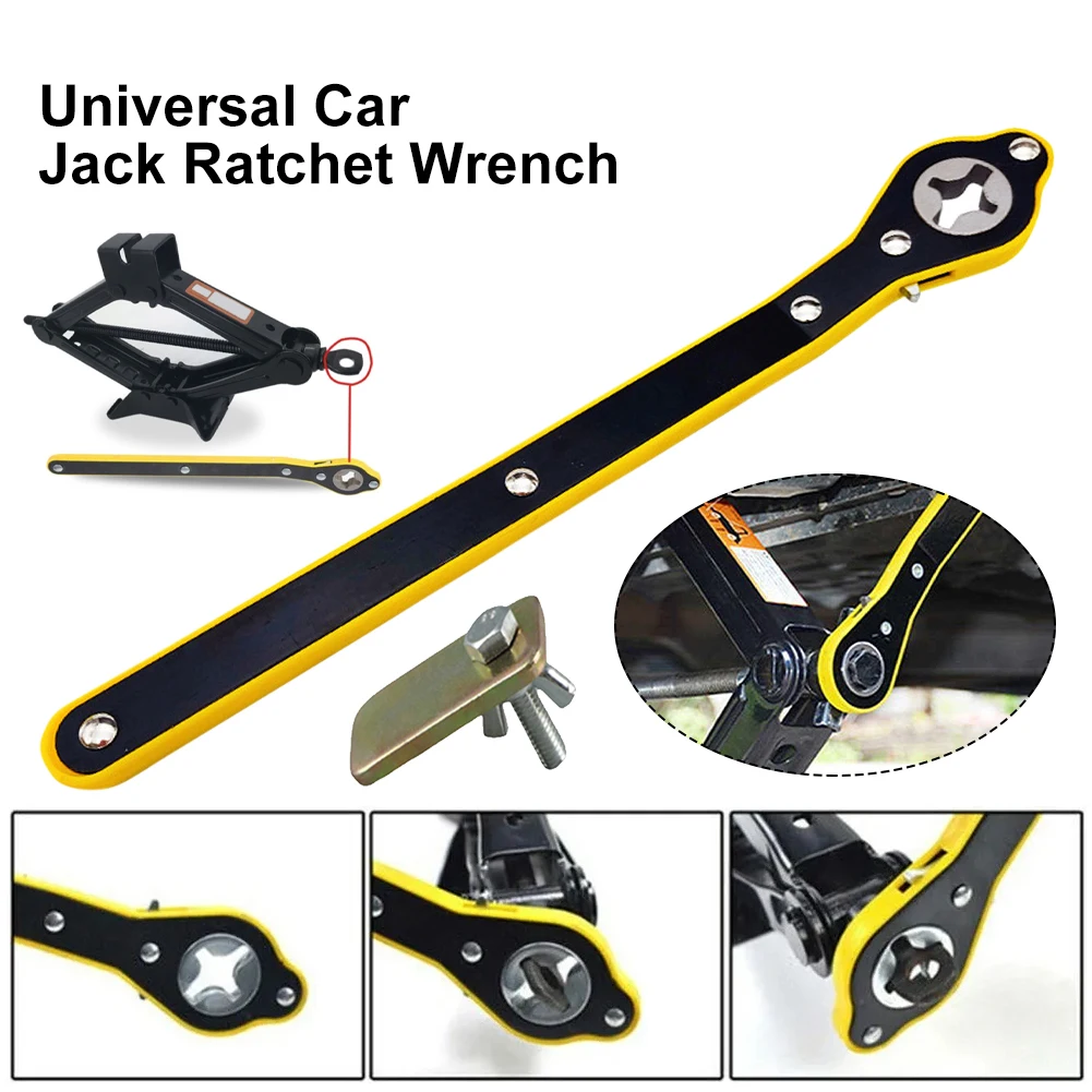 

Universal Car Jack Labor-saving Wrench Scissor Jack Car Tire Wheel Ratchet Lug Repair Tools Handle Garage Jack For SUVs Vans