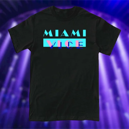 

Miami Vice Logo Retro TV Show Men's T-shirt Short Sleeve
