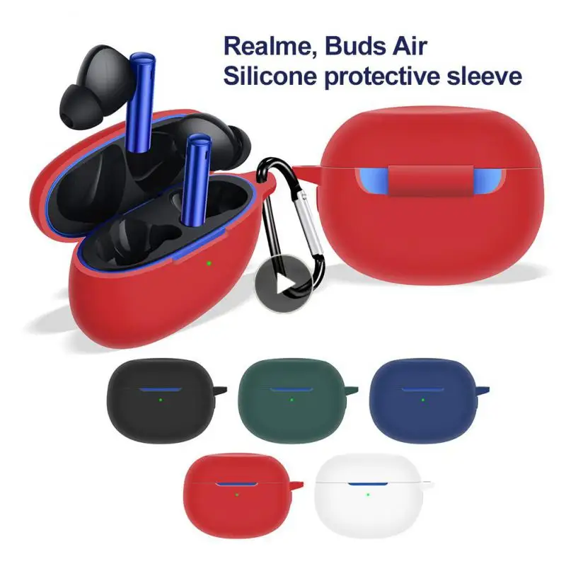 

Cover Protector Earphone Shell Anti-fall Earphone For Realme Buds Air3 Silicone Protective Cover Protective Sleeve Soft Case