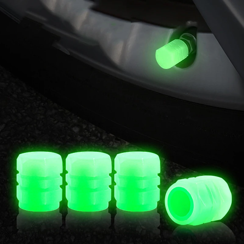 

Fluorescent Valve Cap Car Tire Valve Caps Luminous Tire Cover Car Wheel PlugsTire Valve Cap Car Tire Accessories