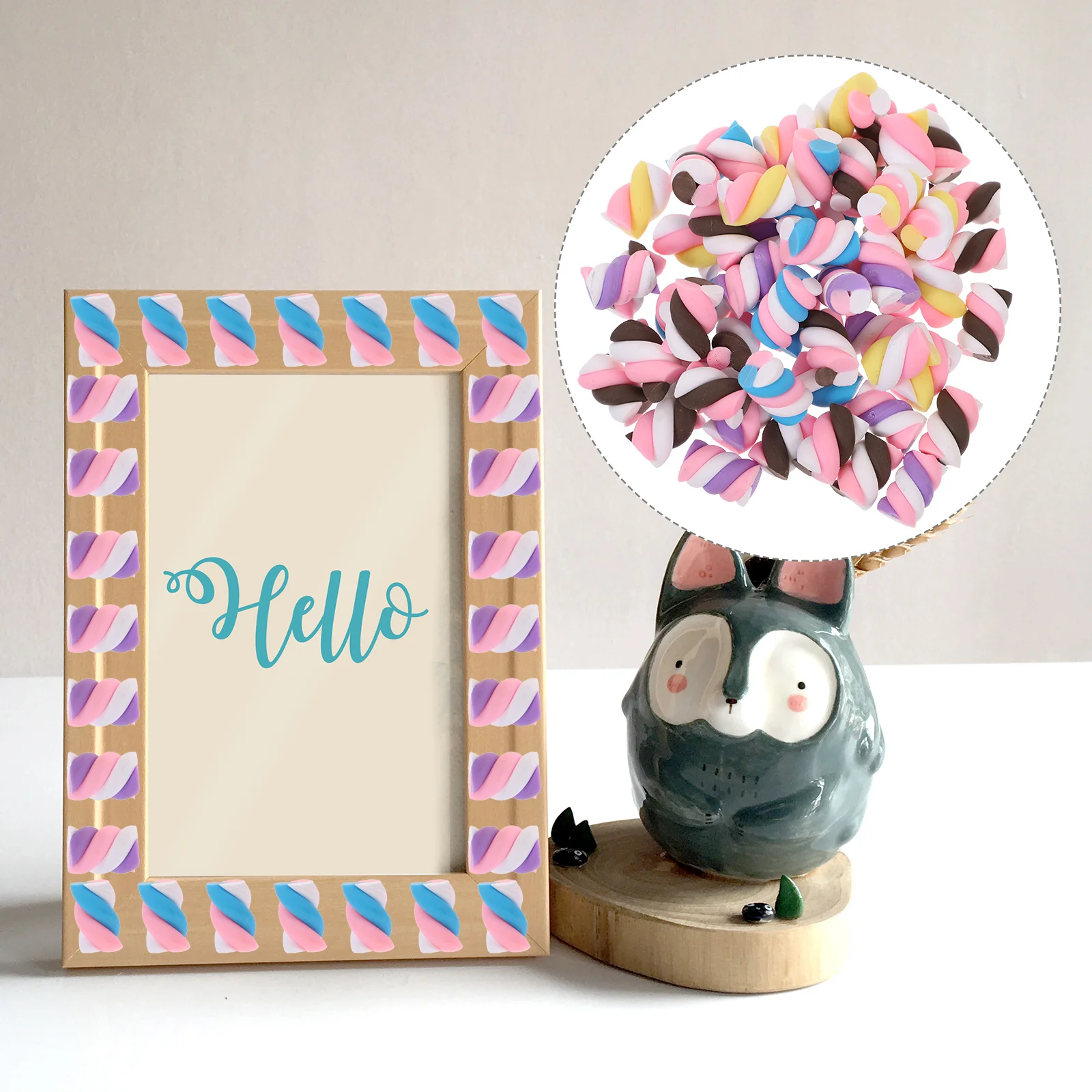 30-комплектный чехол для телефона с зефиром и плоской задней частью миниатюрные