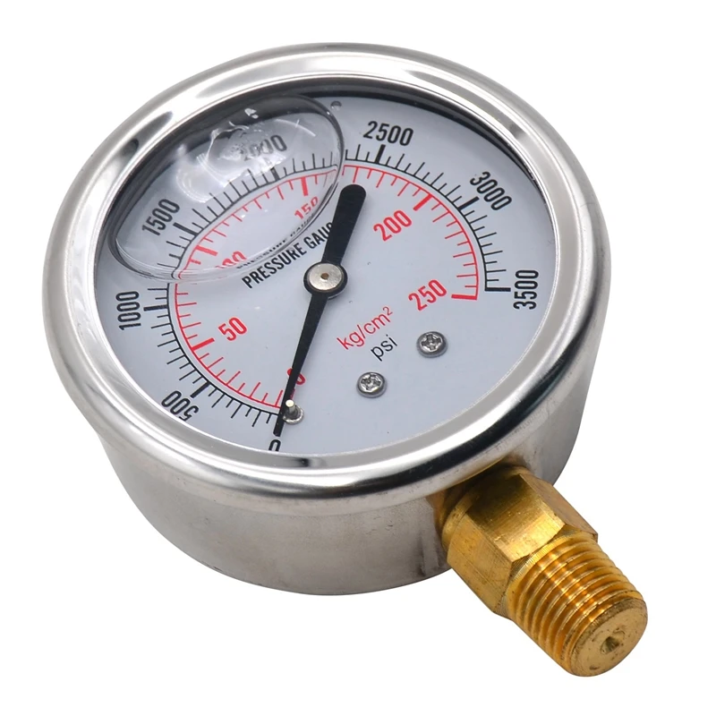 

1/4 NPT Автомобильный манометр для масла, модель модели 0-3500 PSI