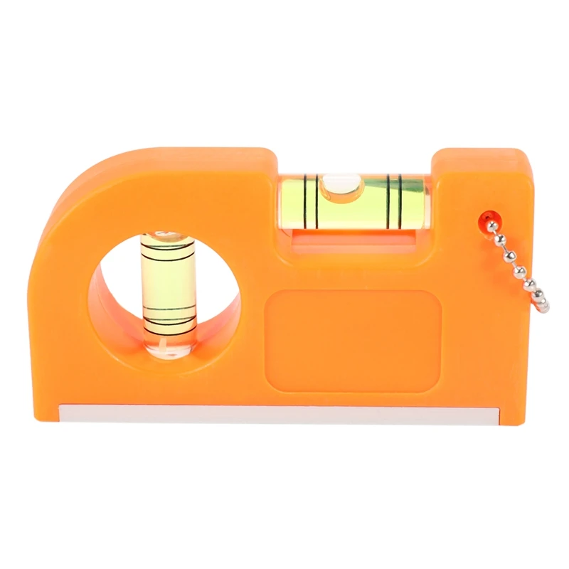 

Magnetic Mini Pocket Level Tool Two Bubble Spirit Leveler Metal Chain Hook For Tiles Floor Picture/Tv Set Hanging