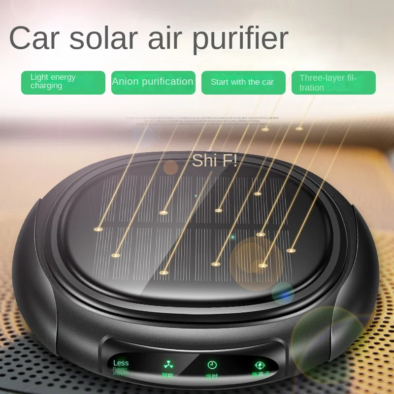 

Car Anionic Air Purifier Car Gift Perfume Aromatherapy Solar Car Air Purifier