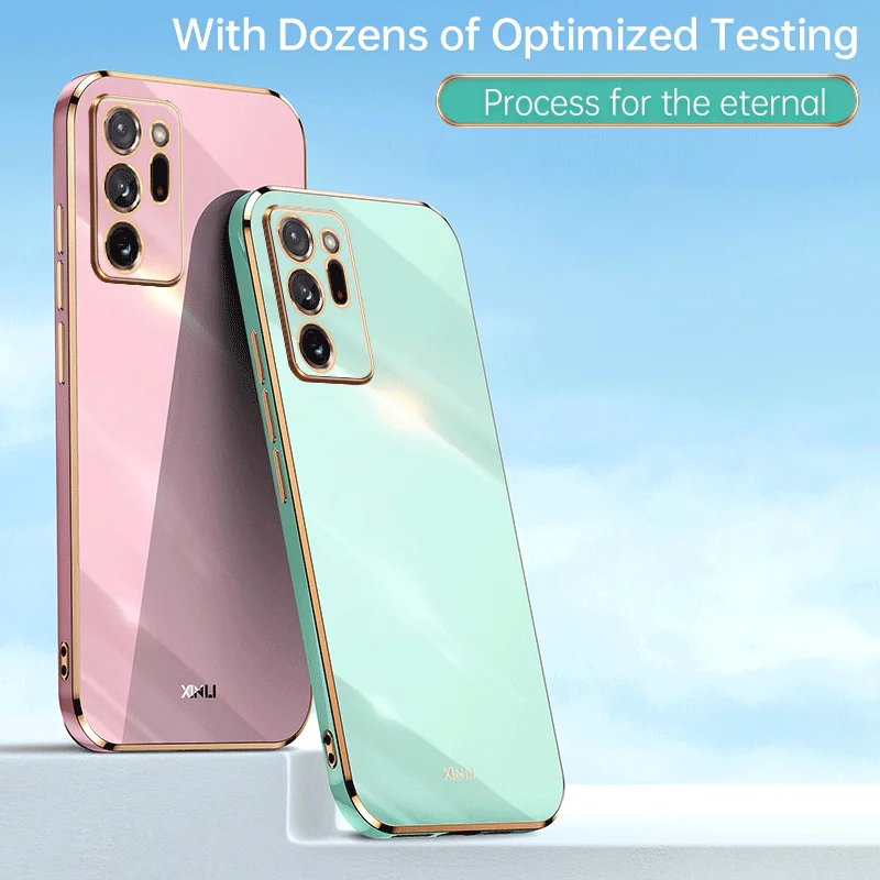 Soft Electroplated Solid Color Case for Samsung Galaxy Note 10 20 Note10 Note20 Plus Ultra TPU Protection Shockproof Cover