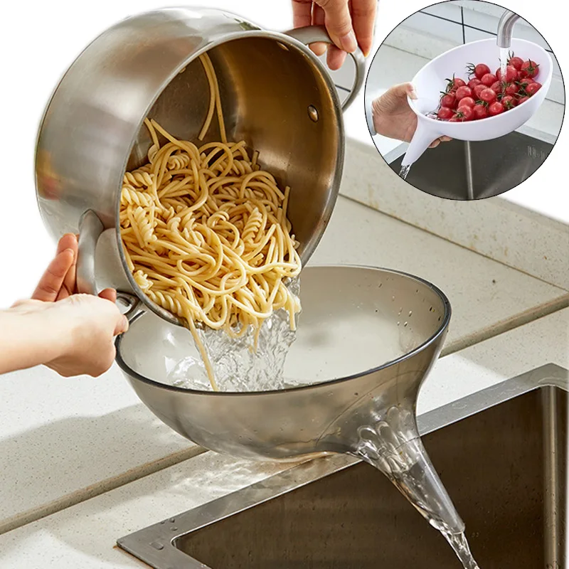 

Multifunction Sink Strainer Basket Drain Plastic Fruit Vegetable Washing Basket Drainer Food Colander Filter Kitchen Tools